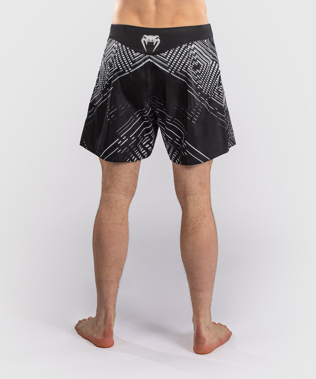Venum Midnight Fury Fight Shorts - Black/Grey/Silver