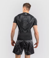 Venum Midnight Fury Short Sleeve Rash Guard - Black/Grey/Silver