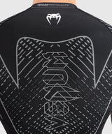 Venum Midnight Fury Short Sleeve Rash Guard - Black/Grey/Silver