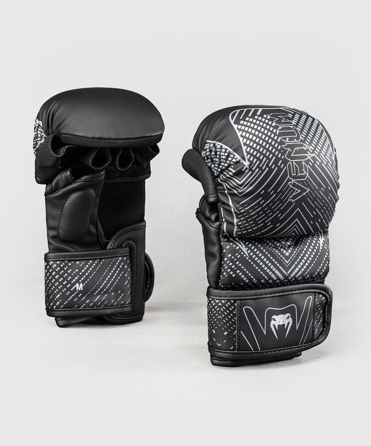 Venum Midnight Fury Sparring Gloves - Black/Grey/Silver