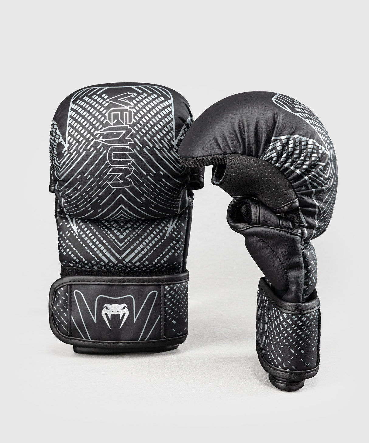 Venum Midnight Fury Sparring Gloves - Black/Grey/Silver