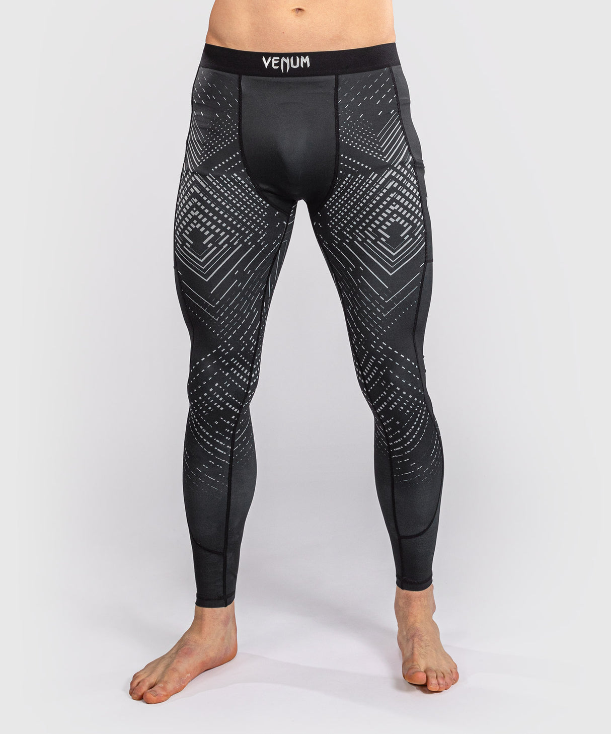 Venum Midnight Fury Spats - Black/Grey/Silver