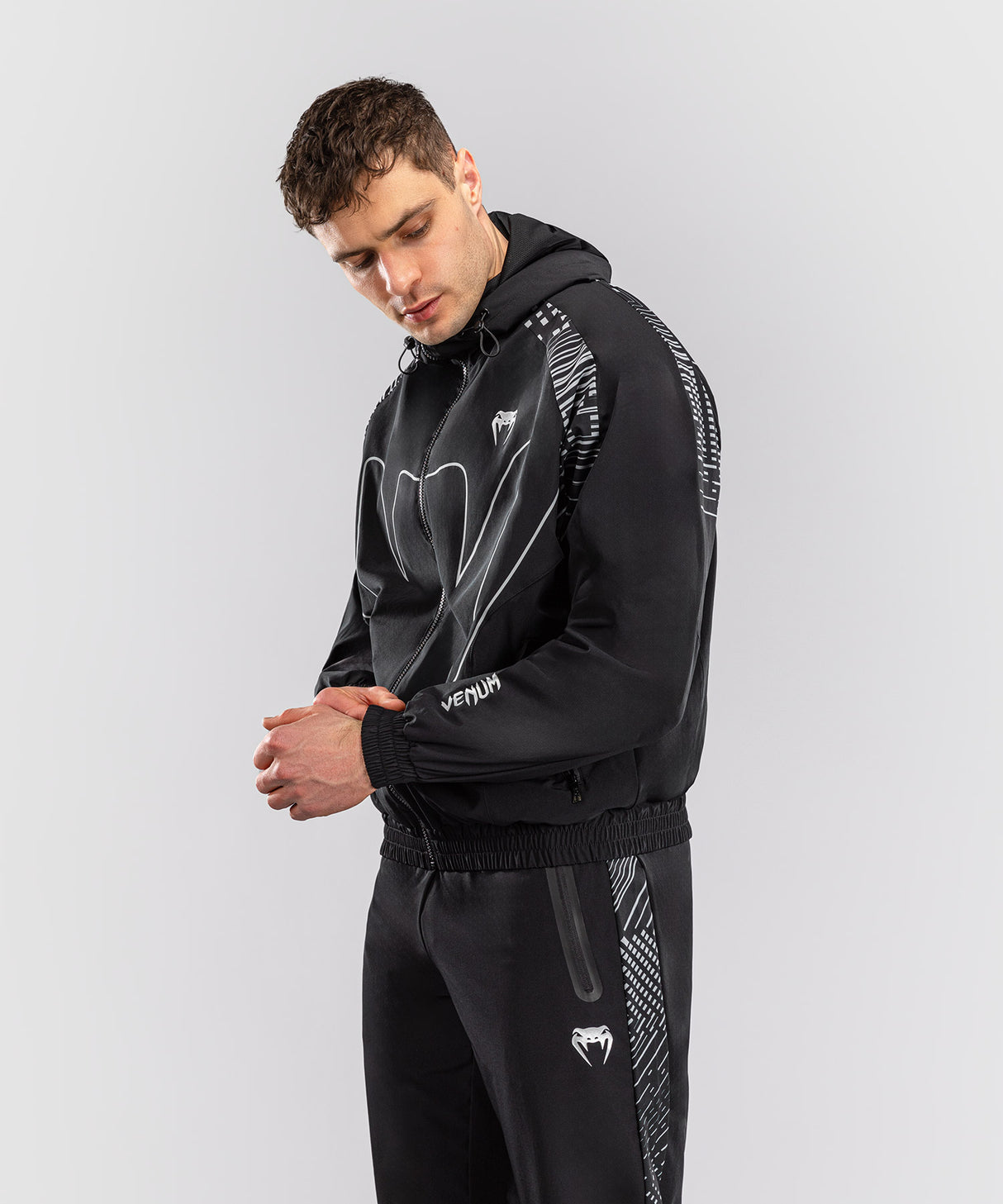 Venum Midnight Fury Track Jacket - Black/Grey/Silver