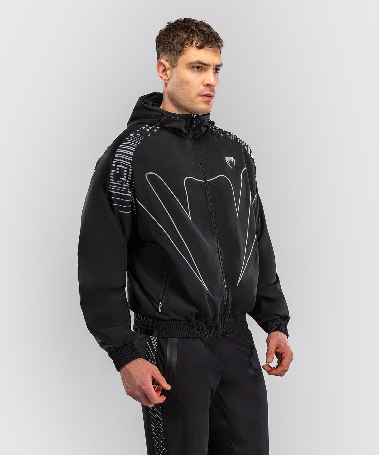 Venum Midnight Fury Track Jacket - Black/Grey/Silver