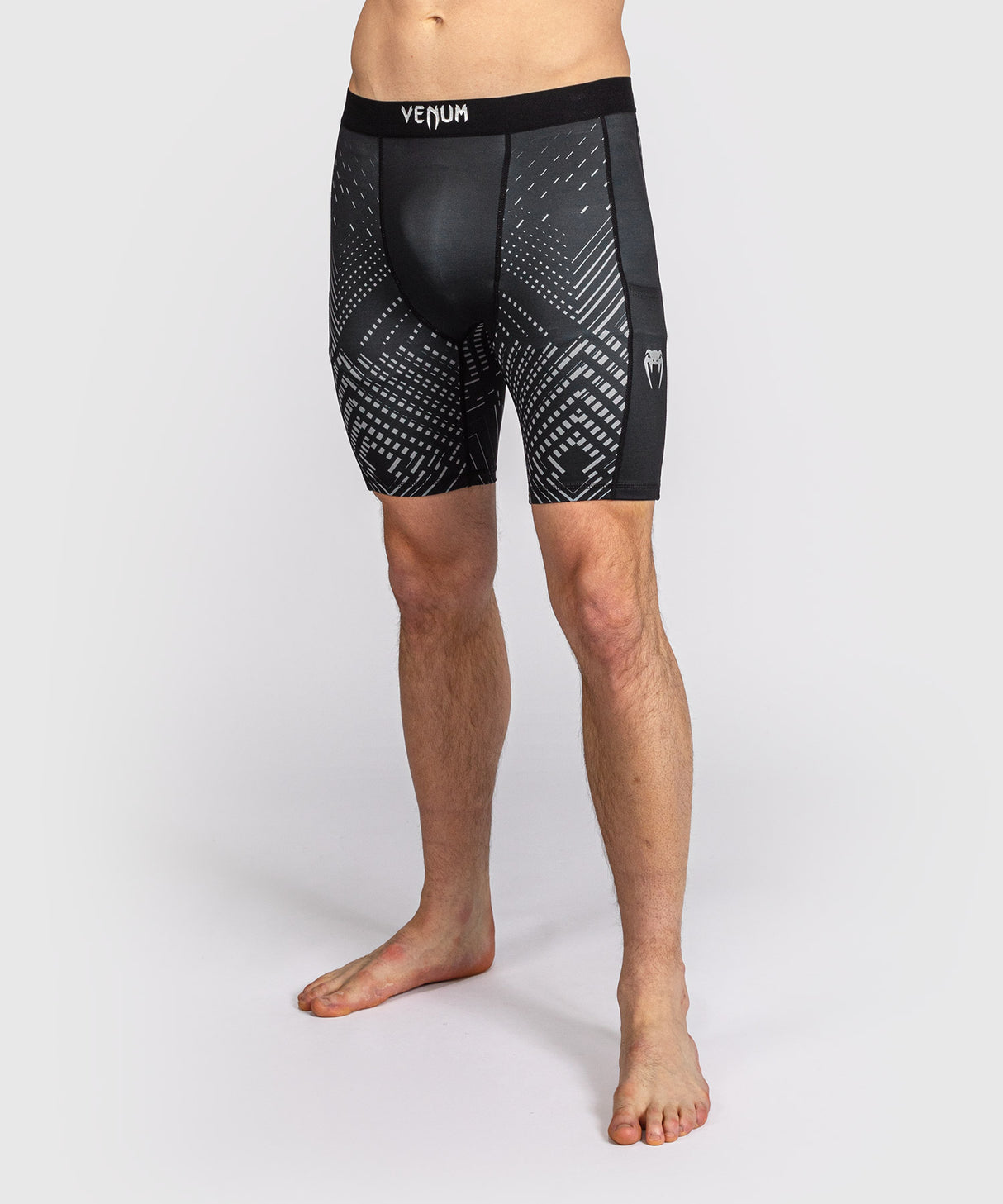 Venum Midnight Fury Vale Tudo Shorts - Black/Grey/Silver