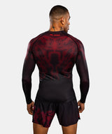 Venum Spectre Long Sleeve Rash Guard - Black/Red
