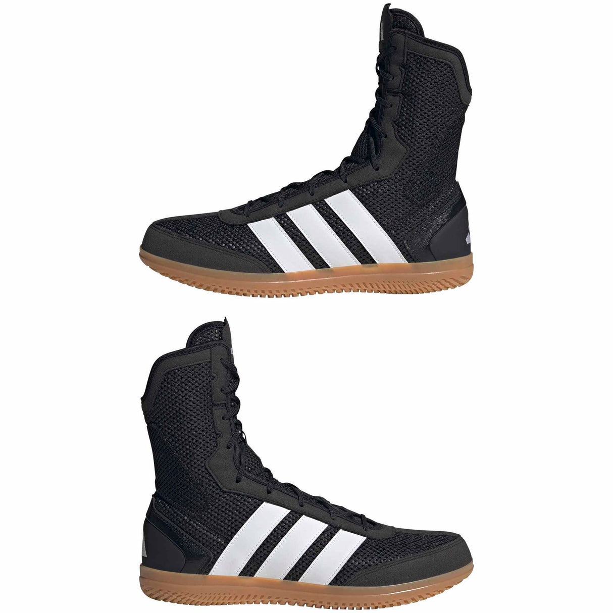 Adidas Box Hog Wide Boxing Boots - Core Black / Ftwr White / Core Black
