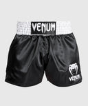 Venum Classic Muay Thaï Short - Black/White/White  Fight Co