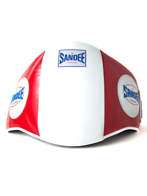Sandee Muay Thai Boxing Belly Pad Red-White Fight Co