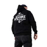 Scramble Puff Print Zip-Up Hoody - Black