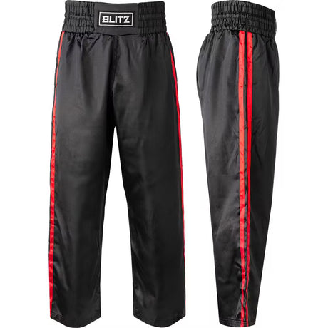 Blitz Classic Satin Full Contact Kickboxing Trousers
