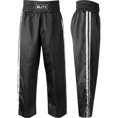 Blitz Classic Satin Full Contact Kickboxing Trousers