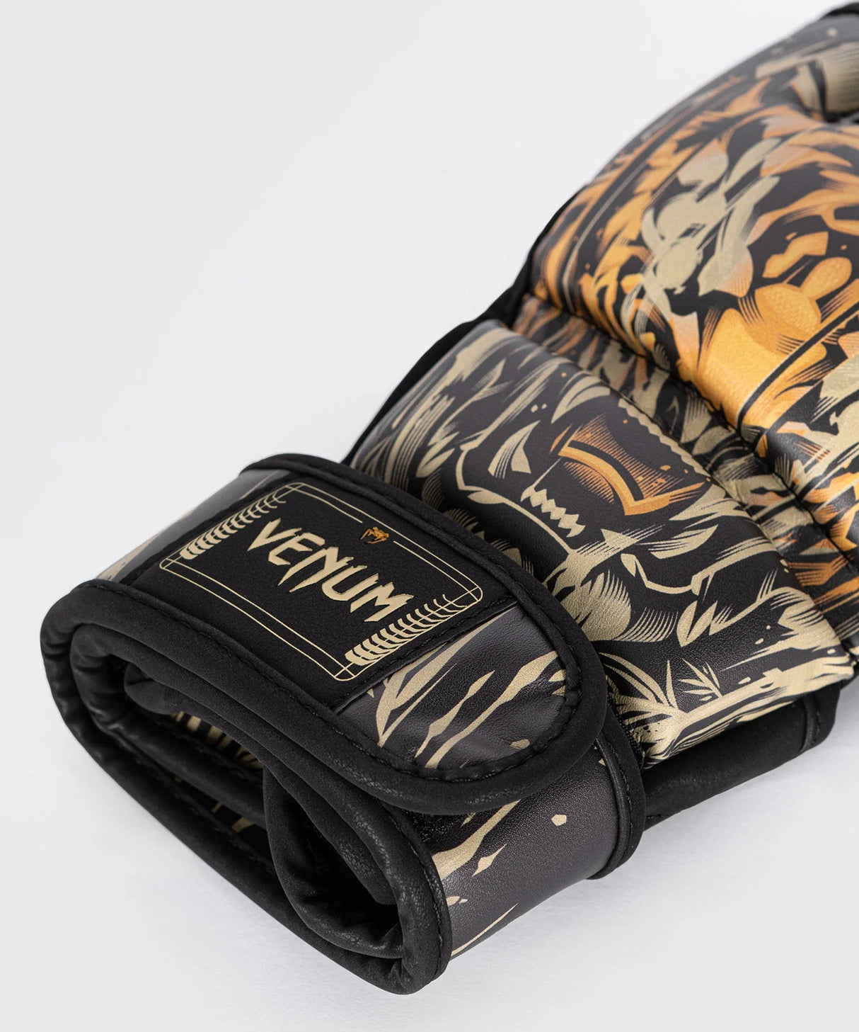 Venum Tiger MMA Gloves - Black/Neon Orange