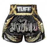 TUFF Muay Thai Shorts - Thai King Of Naga Black