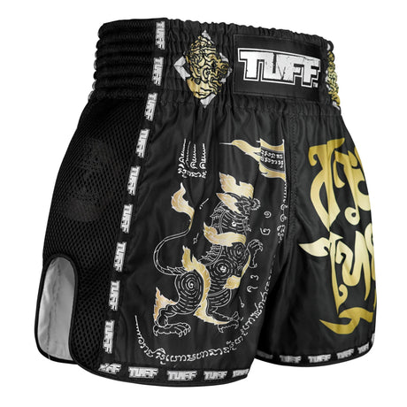 TUFF New Retro Style Shorts - Singha Yantra with War Flag