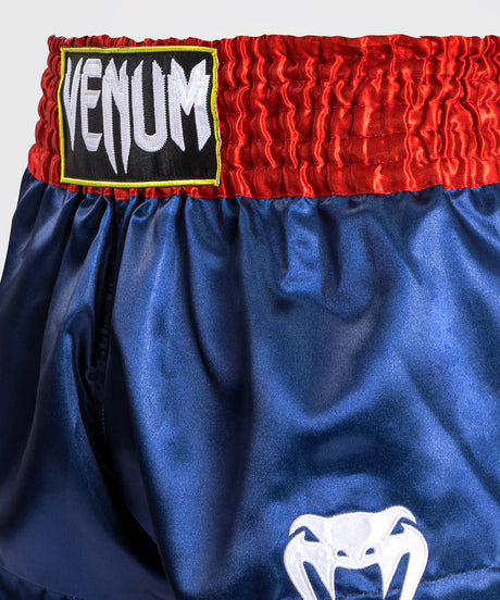 Venum Classic Muay Thaï Short - Black/White/White  Fight Co