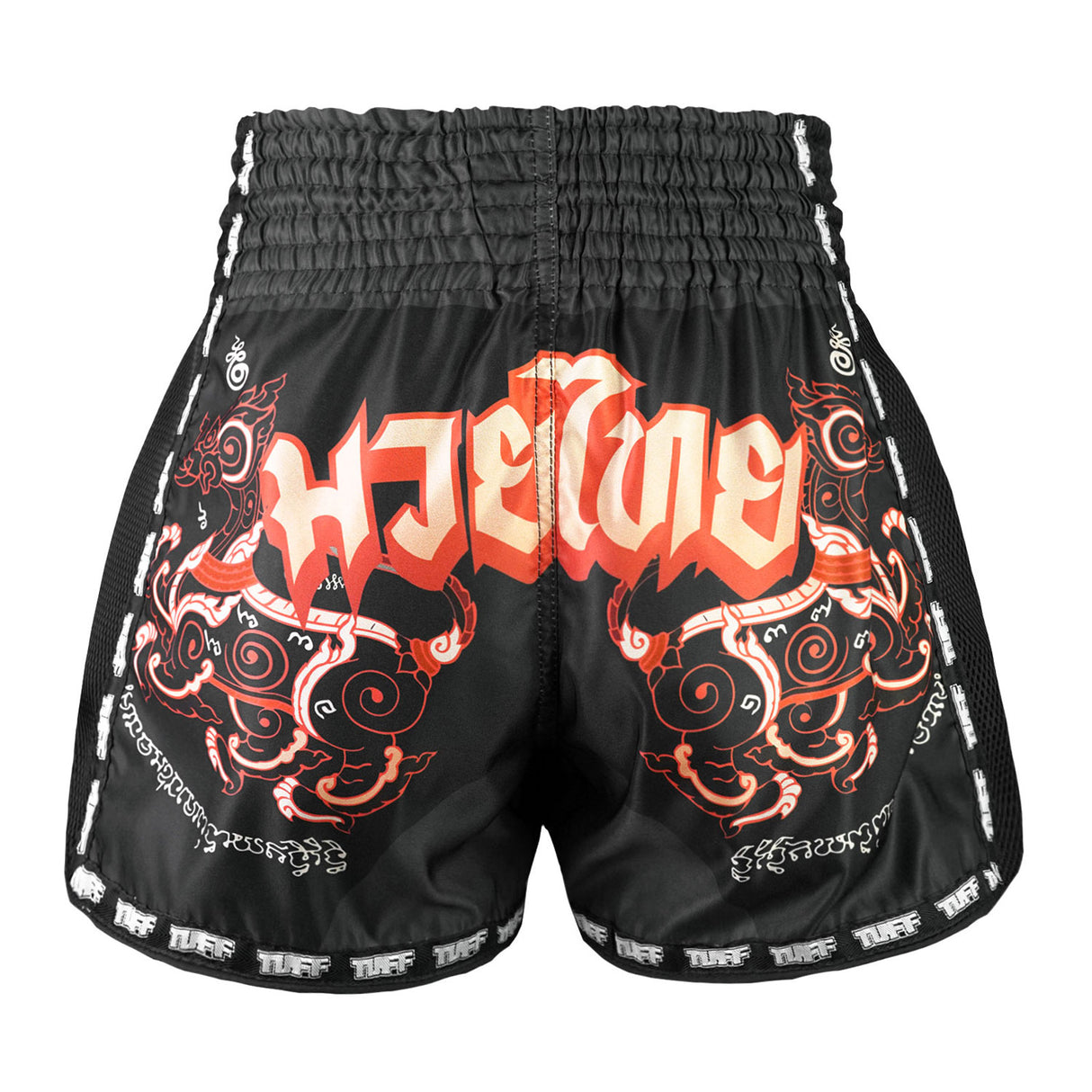 TUFF New Retro Style Shorts - Hanuman Flying Raising The Flag