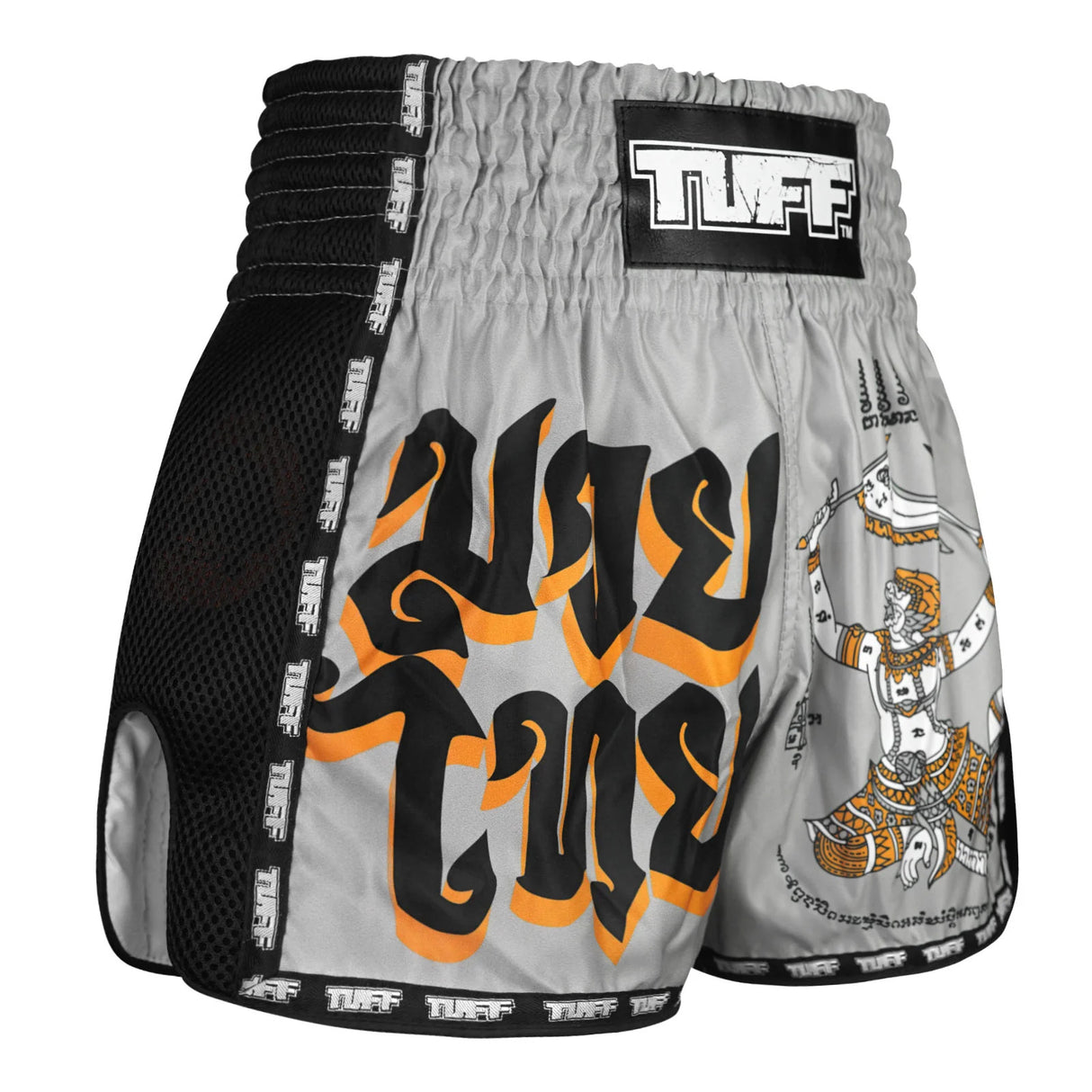 TUFF New Retro Style Shorts - Hanuman Yantra with War Flag