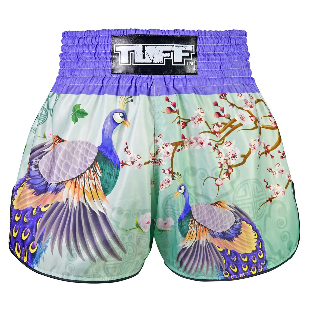 TUFF High Cut Retro Style Shorts - Yugana Kujaku The Elegance Peacock