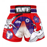 TUFF Muay Thai Shorts - Japanese Drawing Crane Birds