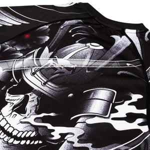 Venum Samurai Skull Rashguard - Short Sleeves - Black  Fight Co