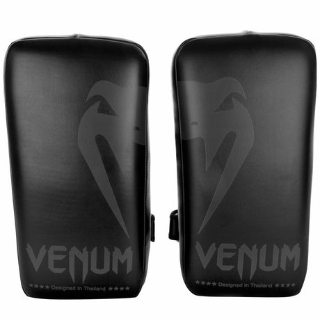 Black/Black Venum Giant Kick Pads - Fight Co