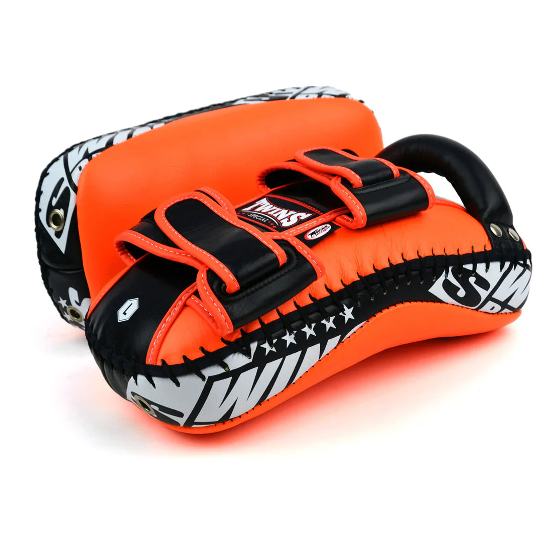 Twins Special Curved  Leather Thai Kick Pads