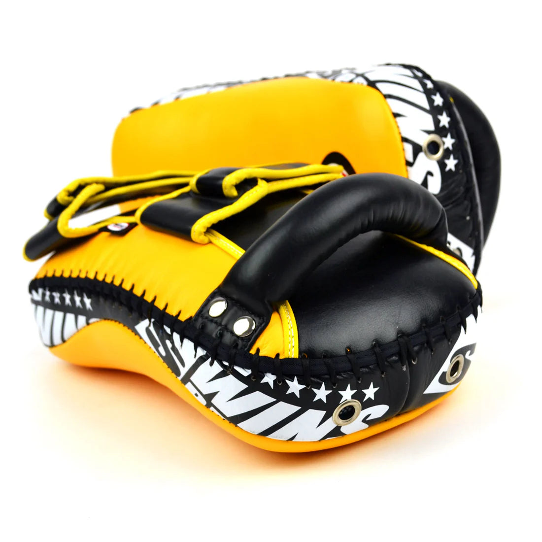 Twins Special Curved  Leather Thai Kick Pads