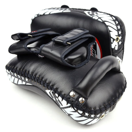 Twins Special Deluxe Curved Leather Kick Pads