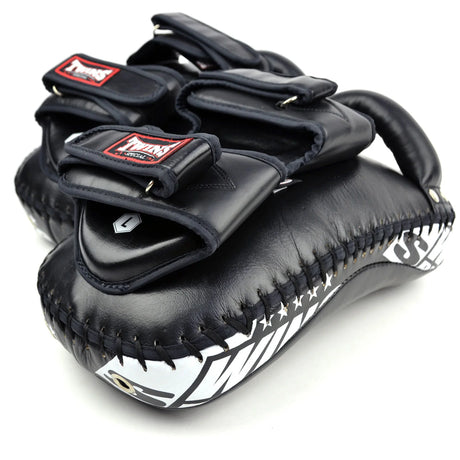 Twins Special Deluxe Curved Leather Kick Pads