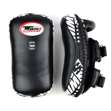 Twins Special Deluxe Curved Leather Kick Pads