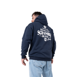 Scramble Puff Print Hoody - Blue