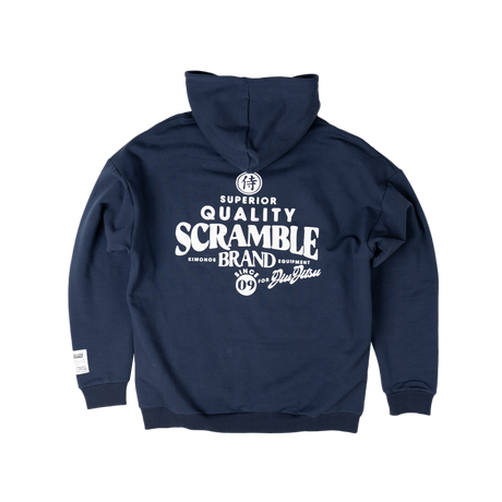 Scramble Puff Print Hoody - Blue