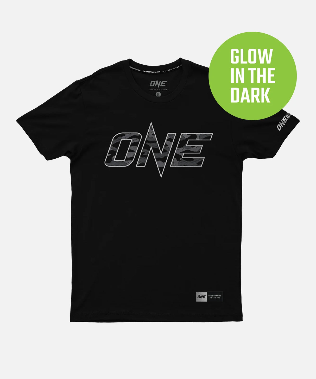 ONE Camo Logo T-Shirt - Black