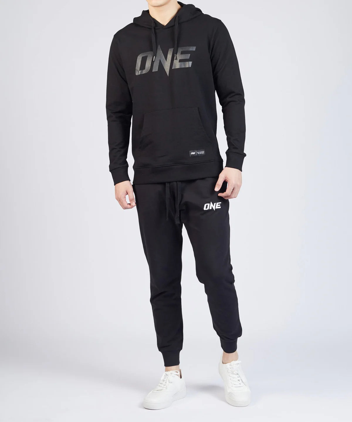 ONE Monotone Pullover Hoodie - Black