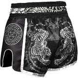 8 WEAPONS Shorts, Carbon, Sak Yant Tigers, black 8 WEAPONS