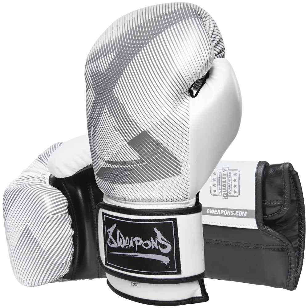 8 WEAPONS Boxing Gloves, Hit, white 8 WEAPONS