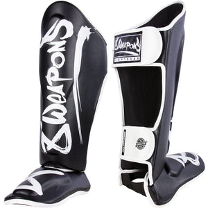 8 WEAPONS Shin Guards, Unlimited, black 8 WEAPONS