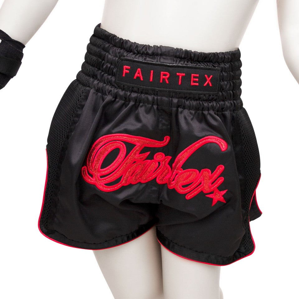 Fairtex Kids Muay Thai Shorts Midnight Red Fairtex