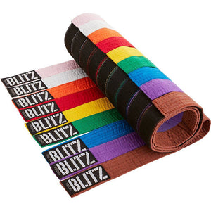 Blitz Quick Strap Plain Coloured Belt - Karate Taekwondo Judo  Fight Co