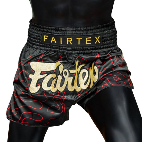 Fairtex Muay Thai Boxing Lava Muaythai Shorts Black - Toprank Sport™