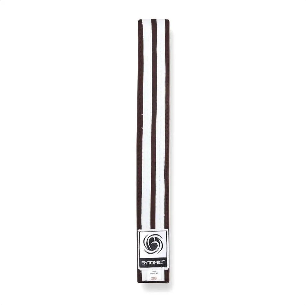 Bytomic Double Stripe Belt Brown/White Bytomic