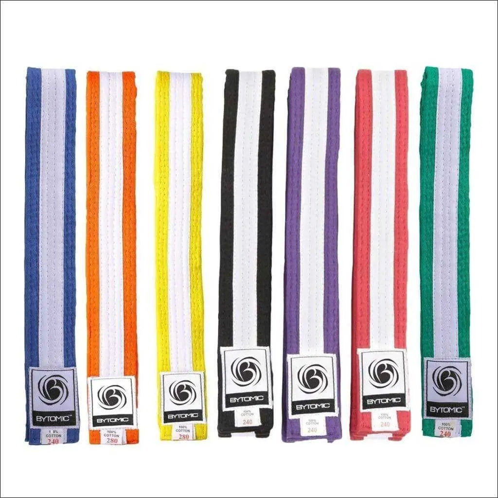 Bytomic White Stripe Martial Arts Belt Bytomic