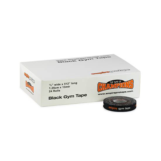 Empire Black Gym Tape 1.25cm x 13mtr Empire Tapes