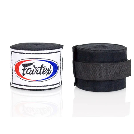 Fairtex 4.5m Stretch Hand Wraps - Black Fairtex