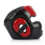 Fairtex Black-Red Full Coverage Headguard Fairtex