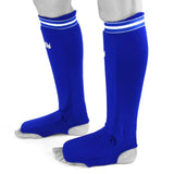 Fairtex Elastic Competition Shin Guards - Blue Fairtex