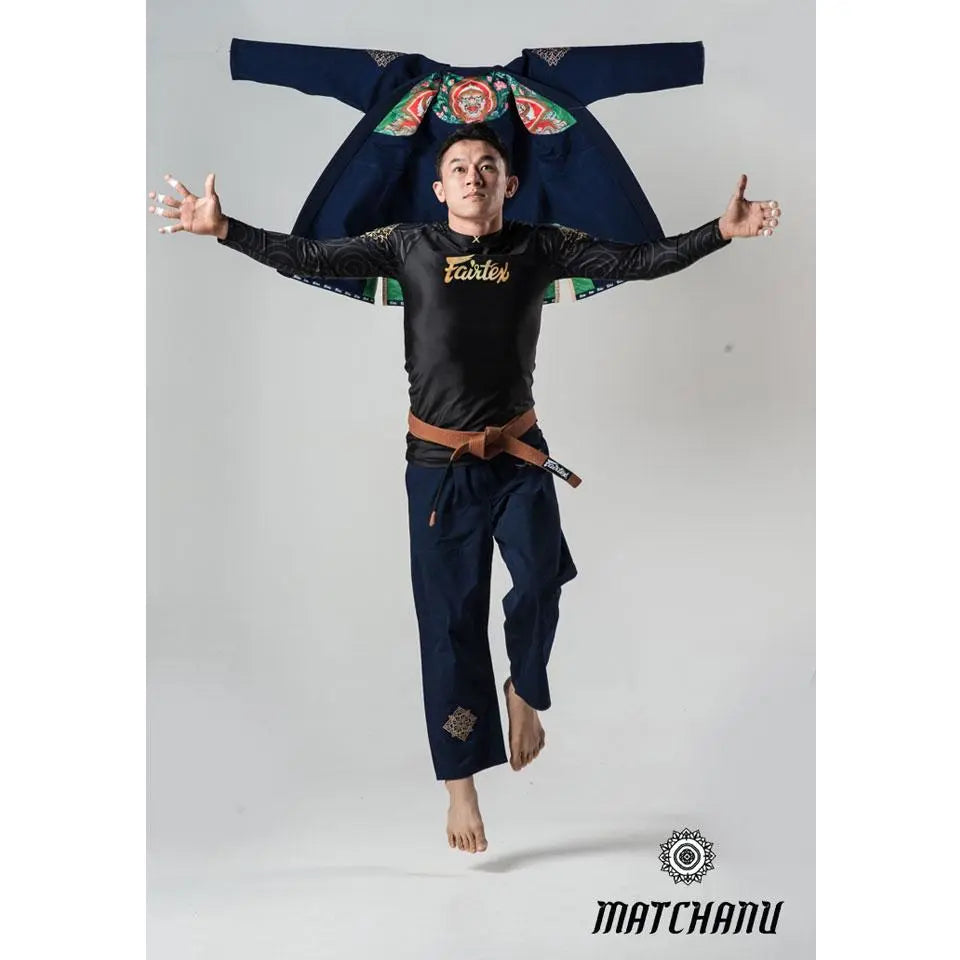 Fairtex Matchanu Premium BJJ Gi Navy Fairtex