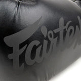 Fairtex Solid Black Lightweight Boxing Gloves Fairtex