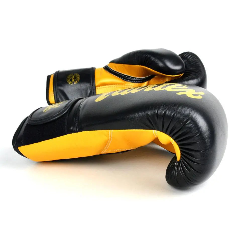 Fairtex Super Sparring Gloves - Black Gold Fairtex